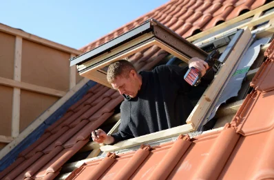Pose de fenêtres de toit Velux au Born